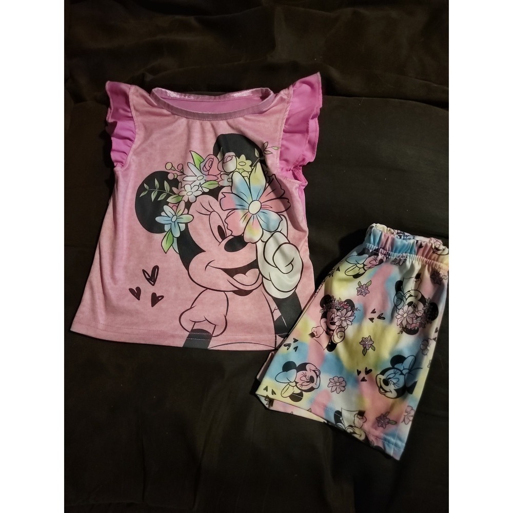 Minnie Mouse disney junior floral‎ pajamas size 2t